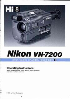 Nikon VN 7200 manual. Camera Instructions.